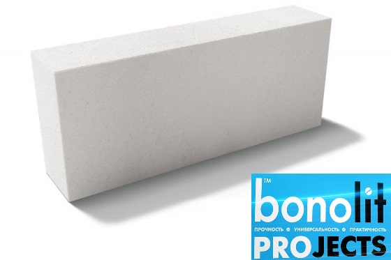 Газобетонные блоки Bonolit Projects (г.Электросталь) D500 B3,5 600х250х100